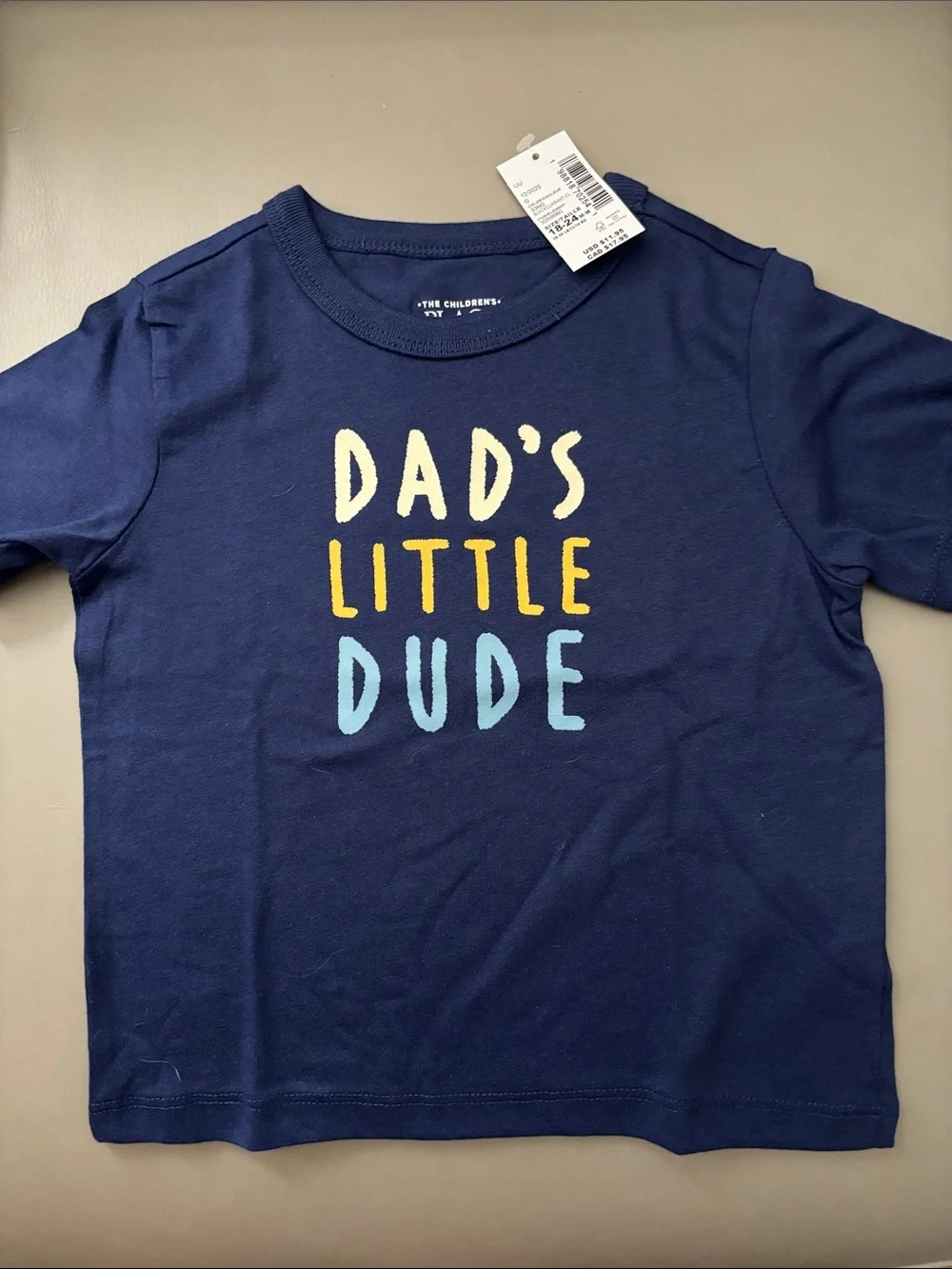 The Children's Place Navy 'Dad's Little Dude' Graphic Tee